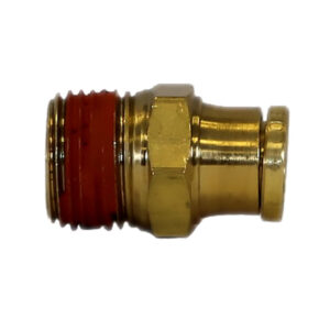 Buyers BC00M25P125 - Brass DOT Push-In Male Connector (1/4 Inch Tube O.D. x 1/8 Inch Pipe Thread)