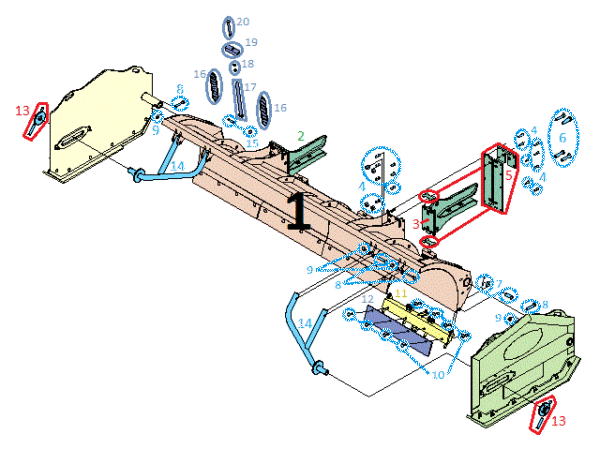 BH-12 Box Plow Blade Diagram