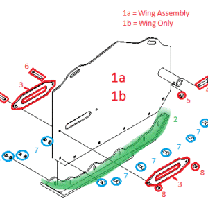 BH-12 Box Plow Right Wing Diagram