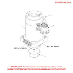 Maxon BMRA (Sep 2013 - Dec 2015) 12VDC Power Unit For Pump 2 And No Manifold Diagram