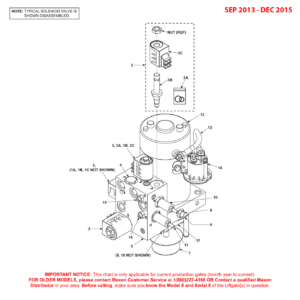 Maxon BMRA (Sep 2013 - Dec 2015) 12VDC Power Down Power Unit Diagram