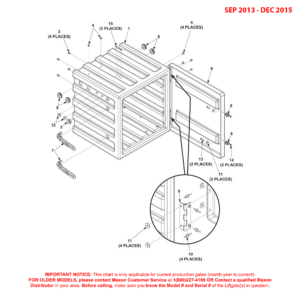 Maxon BMRA (Sep 2013 - Dec 2015) Optional Battery Box Diagram