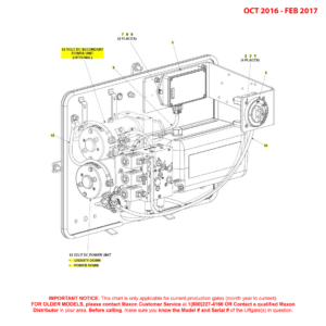 Maxon BMR-CS (Oct 2016 - Feb 2017) MTE Hydraulics Pump Assembly Electric Components Diagram