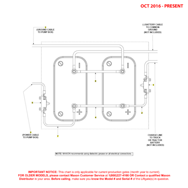 Maxon BMR-CS (Oct 2016 - Present) 12 Volt Battery Connection Diagram