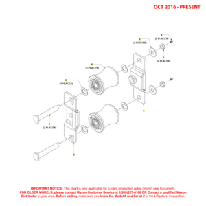 Maxon BMR-CS (Oct 2016 - Present) Tandem Assembly With Rollers Diagram