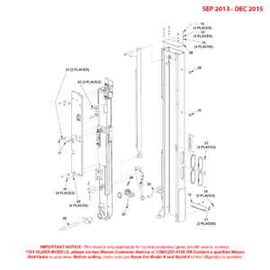 Maxon BMRSD (Sep 2013 - Dec 2015) Right Hand Column Assembly Diagram (2 OF 2)
