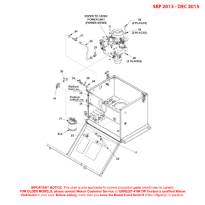 Maxon BMRSD (Sep 2013 - Dec 2015) Single Pump Assembly Diagram (2 OF 2)