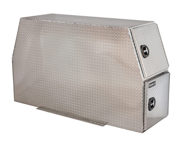 59x24x85 Inch Flat Floor Diamond Tread Aluminum Backpack Truck Box