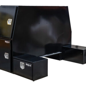 Buyers BP855548B - Black Steel L-Pack Truck Box With 16.35 Inch Offset Floor (55 In x 49 In x 85 In)