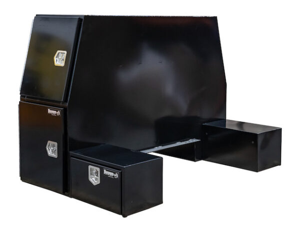 Buyers BP855548B - Black Steel L-Pack Truck Box With 16.35 Inch Offset Floor (55 In x 49 In x 85 In)