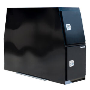 Buyers BP855924B - Flat Floor Black Steel Backpack Truck Box (59 In x 24 In x 85 In)