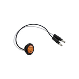 Buyers 5623423 - Amber 0.75'' Round Marker Clearance Lights (1-LED With Male Bullets) 10/Bag