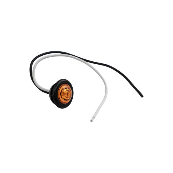 Buyers 5623424 - Amber 0.75'' Round Marker Clearance Lights (1-LED With Stripped Leads)10/Bag