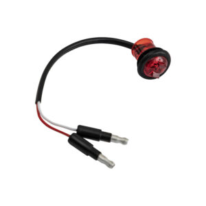 Buyers 5627511 - Red 0.75'' Round Marker Clearance Lights (1-LED With Male Bullets) 10/Pack