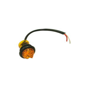 Buyers 5627522 - Amber 0.75'' Round Marker Clearance Lights (1-LED With Stripped Leads) 10/Pack