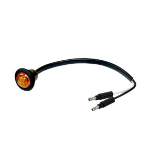 Buyers 5627523 - Amber 0.75'' Round Marker Clearance Lights (3-LED With Male Bullets) 10/Pack