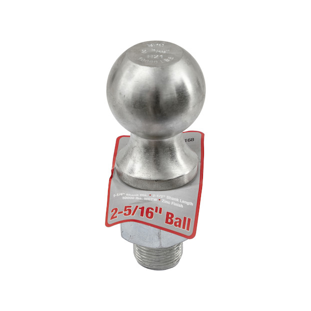 Buyers 1802028 - 2-5/16'' Chrome Hitch Ball (1-1/4'' Shank Diameter X 2-3/4'' Long)