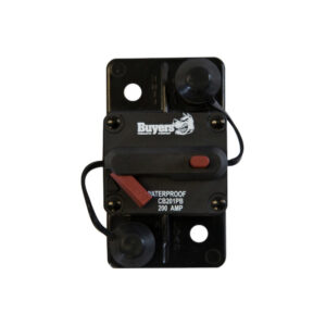 Buyers CB201PB - Large Frame 200 Amp Circuit Breaker With Manual Push-To-Trip Reset
