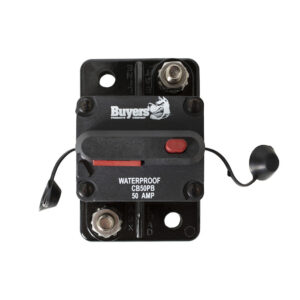 Buyers CB50PB - 50 Amp Circuit Breaker With Manual Push-To-Trip Reset