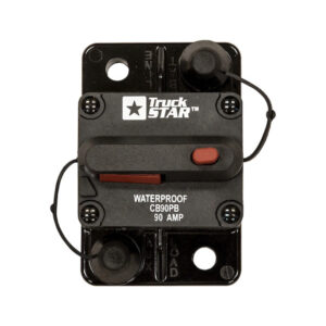 Buyers CB90PB - 90 Amp Circuit Breaker With Manual Push-To-Trip Reset