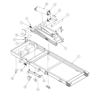 Champion Hoist 515T - 9 Foot Subframe Assembly Diagram