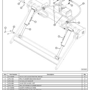 Anthony DCT Hydraulic System (Power Down) Assembly Diagram