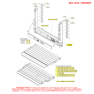 Maxon DMD (Nov 2019 - Present) Final Assembly With Hydraulic Closer Diagram