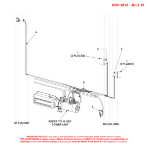 Maxon DMD (Nov 2012 - Jul 2018) Electrical Components Diagram