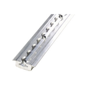 Series L Medium Duty Track w Flanges and Mount. Holes Alum Natural 100"