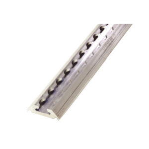 Series L Medium Duty Track Angled and Mounting Holes Alum Natural 100"