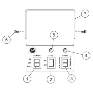 FISHER Gas Motor Steel-Caster (1.5 - 6.0 Cu Yd) Cab Control Diagram