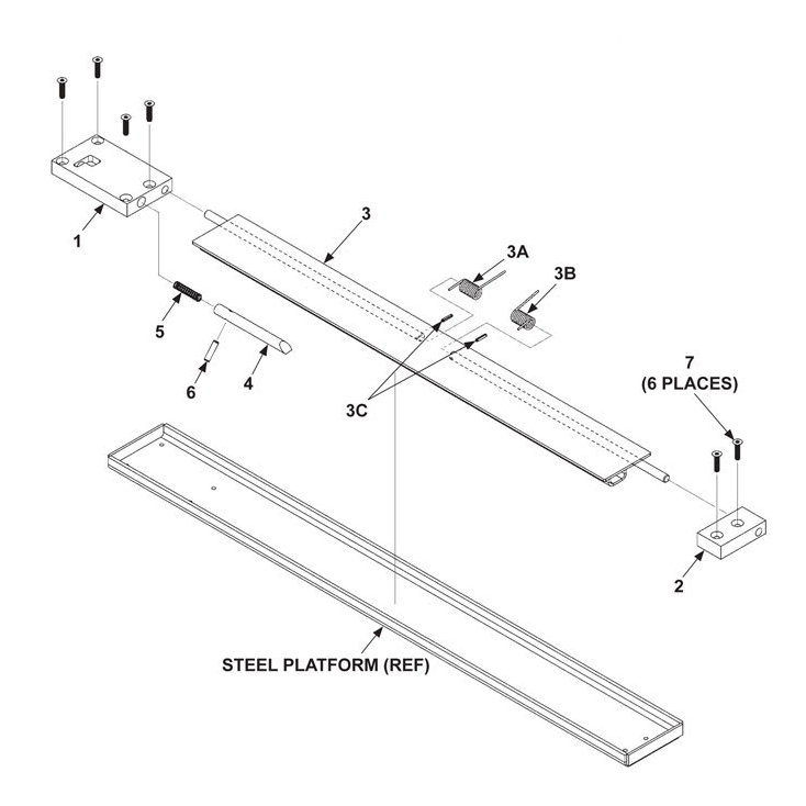 Maxon GPC (Oct 2012 - Nov 2018) Steel Cartstop (700MM Flap) Diagram