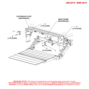 Maxon GPT (Jan 2014 - Mar 2015) 7-3/4 Inch Flex Steps Rubber Bumpers Diagram