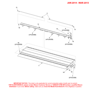 Maxon GPT (Jan 2014 - Mar 2015) Flipover With Single Cart Stop Diagram