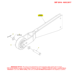 Maxon GPT (Sep 2016 - Aug 2017) Opener Assembly Diagram