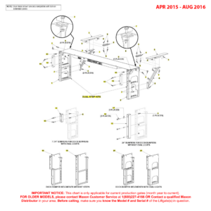 Maxon GPT-25/3/4/5 (Apr 2015 - Aug 2016) Dual Step Kits Diagram