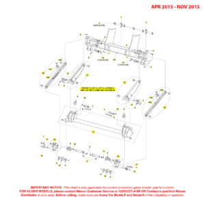 Maxon GPT-4/5 And GPTWR-4/5 (Apr 2015 - Nov 2015) Main Assembly Diagram