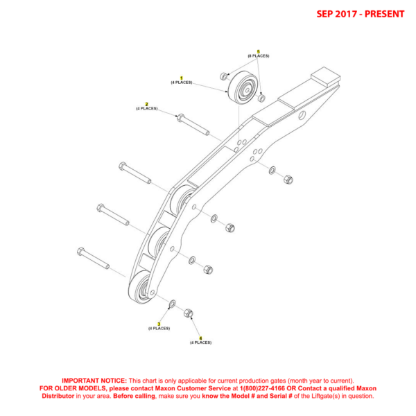 Maxon GPTLR-25 And GPTLR-33 (Sep 2017 - Present) Opener Assembly Diagram