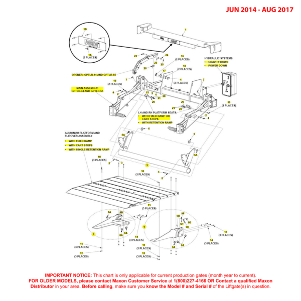 Maxon GPTLR-44 And GPTLR-55 (Jun 2014 - Aug 2017) Final Assembly Diagram