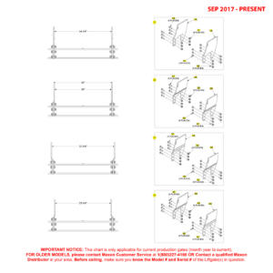Maxon GPTLR-44 And GPTLR-55 (Sep 2017 - Present) Mounting Plates Diagram