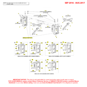 Maxon GPTWR (Sep 2016 - Aug 2017) Single Step Kits Diagram