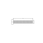 BOSS HDW05534 - GR5 PLT Hex Head Cap Screw (5/8"-11 x 5-1/2")