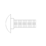 BOSS HDW05576 - GR5 YZN Carriage Bolt (3/8"-16 x 1"-1/4")