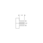 BOSS HDW05602 - Washer Head Spinlock Hex Head Cap Screw (3/8" - 16 x 3/4")