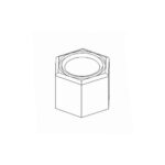 BOSS HDW05854 - Nut 3/8-16 NYL INS ST/ST 18-8