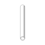 BOSS HDW05876 - 3/16 x 2 Yellow Zinc Roll Pin