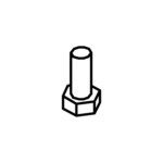 BOSS HDW07987 - GR5 YZN Hex Head Cap Screw (5/16" - 18 x 3/4")