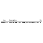 BOSS HDW11105 - 2008+ 4 Screw Light Housing Fastener Kit