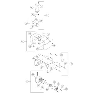 FISHER Hydraulic Motor Steel-Caster (1.5 - 6.0 Cu Yd) Power Group Diagram