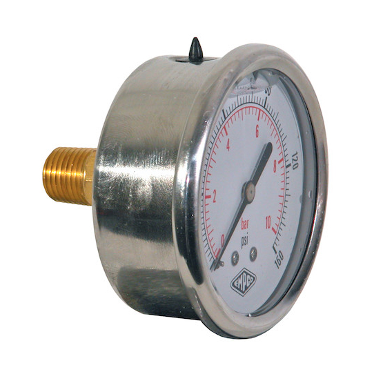 Buyers Hpgcb300 – Center Back Mount Silicone Filled Pressure Gauge (0 300 Psi)